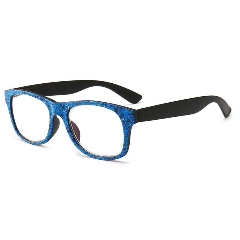 Damskie Anty-niebieskie Światło Anti-fatigue Fashion Vintage Light Elastyczne Kwadratowe Okulary Do Czytania