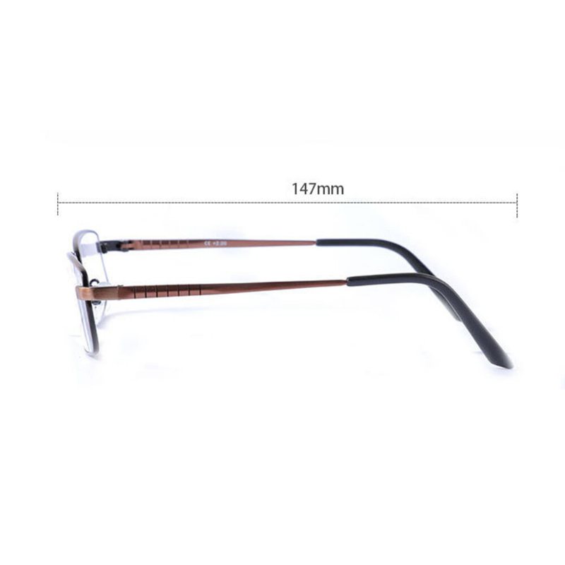 Męskie Okulary Do Czytania W Stylu Vintage Na Co Dzień Wygodne Do Z Metalową Kwadratową Ramką