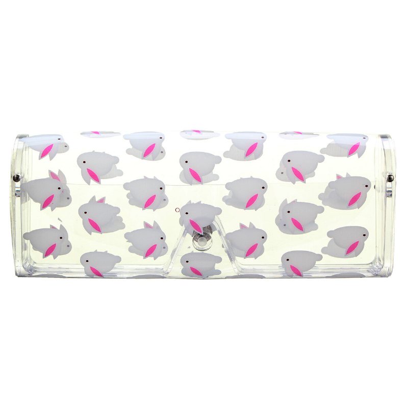 Pcv Cartoon Pet Patten Przezroczyste Okulary Przechowywania Etui Na