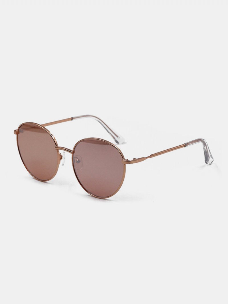 Unisex Fashion Casual Metalowe Okulary Przeciwsłoneczne Z Wąskimi Oprawkami I Pełnymi Ramkami Chroniące Przed Promieniowaniem Uv