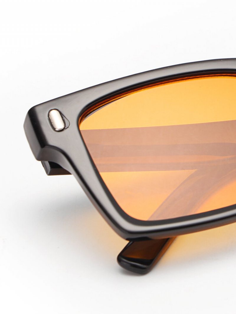 Unisex Pełna Kwadratowa Ramka Hd Anty-uv Outdoor Okulary Przeciwsłoneczne Modne