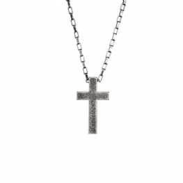 Osobowość Sweter Łańcuch Trend Biżuteria Titanium Steel Krzyż Wiara Moc Retro Srebrny Naszyjnik Mężczyźni I Kobiety Para Wisiorek