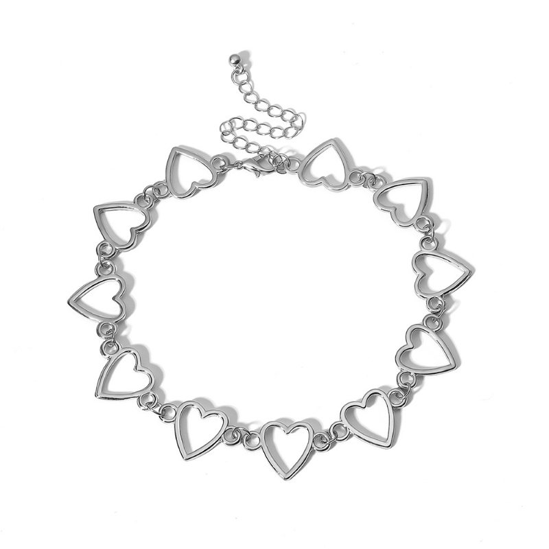 Stylowy Naszyjnik W Kształcie Serca Dla Kobiet Regulowany Geometryczny Ornament