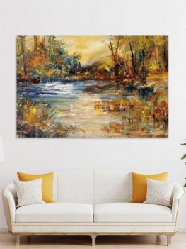 1 Pc Unframed Płótno Naturalny Obraz Olejny Z Krajobrazem Dekoracja Do Domu Do Sypialni Obrazy Na Ścianę