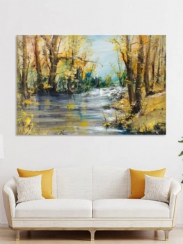 1 Pc Unframed Płótno Naturalny Obraz Olejny Z Krajobrazem Dekoracja Do Domu Do Sypialni Obrazy Na Ścianę