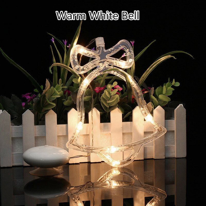 1 Szt. Wisiorek Na Okno Świąteczne Led Light Glass Window Sucker Lampa Home Decoration Zasilanie Bateryjne