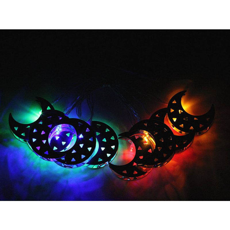 10 Girlanda Żarówkowa Led Lampa W Kształcie Łąkotki Home Decor Dla Islamu Eid Ramadan Światło Księżyca