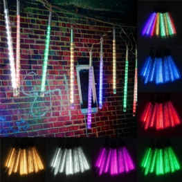 10 Tube 30 cm Led Meteor Rain Fall Outdoor Christmas String Light Tree
