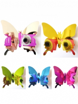 12 Sztuk 5 Kolory 3d Powierzchni Lustra Motyl Art Aplikacja Lodówka Magnes Naklejki Ścienne