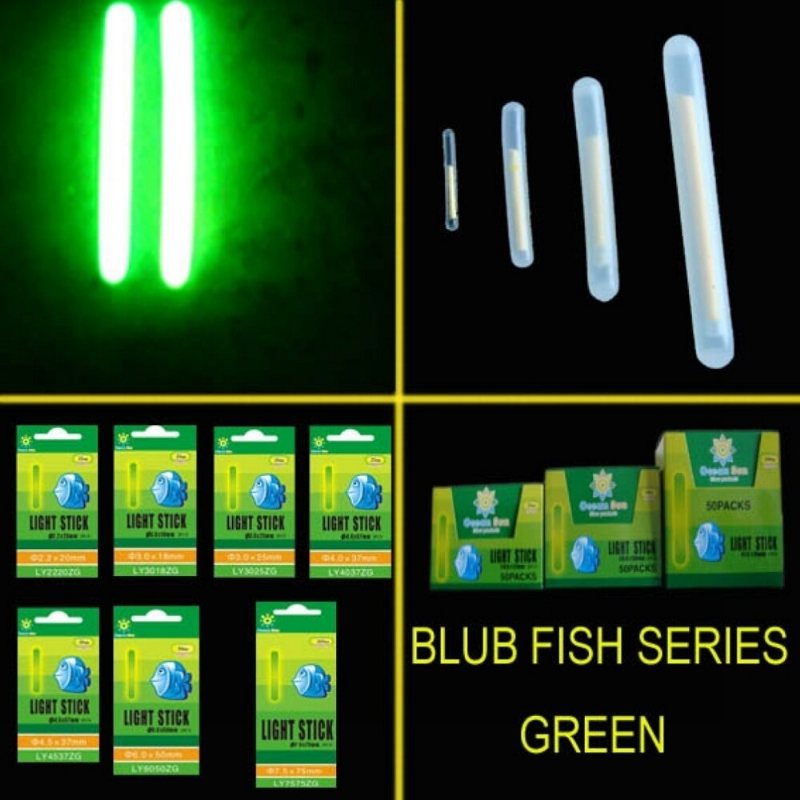 5/100x Fishing Fluorescencyjny Lightstick Light Night Float Clip On Dark Glow Sticks