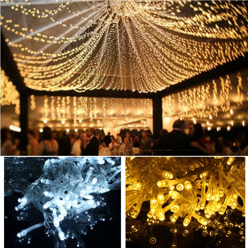 6mx3m 600 Led Light String Wedding Party Xmas Christmas Outdoor Lampa Wodoodporna