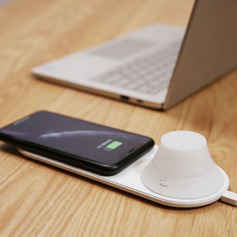 Bezprzewodowa Ładowarka Yeelight Z Lampką Nocną Led Magnetyczne Przyciąganie Szybkie Ładowanie Iphone'a