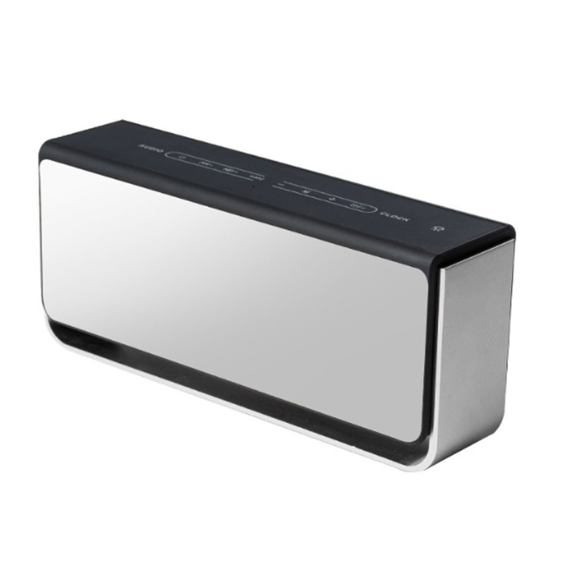 Bezprzewodowy Wyświetlacz Led Zegar Obsługa Dźwięku Bluetooth Karta Tf Fm Touch Lampka Nocna Hotel Podwójny Budzik Głośnik Połączenie W Trybie Głośnomówiącym