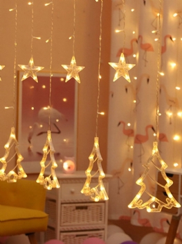 Boże Narodzenie Led Wiszące Kurtyny Ścienne Fairy String Lights Wedding Party