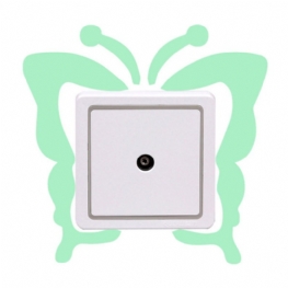 Butterfly Creative Luminous Naklejka Na Włącznik Zdejmowana Świecąca W Ciemności Home Decor