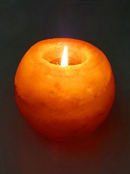 Crystal Night Light Świecznik Naturalna Sól Rock Tealight Oczyszczająca Powietrze Lampa Stołowa
