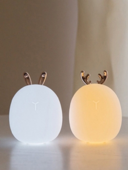 Cute Deer Rabbit Style Led Night Light 3d Silikonowy Środek Antystresowy Usb Lampka Nocna Nowość