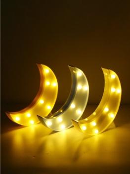 Cute Moon Led Night Light Kinkiet Na Baterie Baby Kids Sypialnia Home Decor