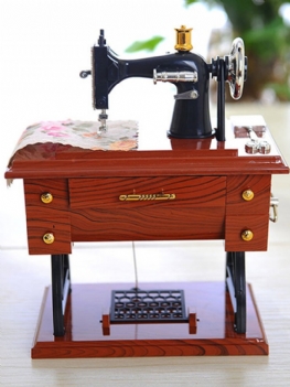 Dla Elise Music Box Klasyczna Maszyna Do Szycia Kreatywna Dekoracja Wnętrz (rękodzieło) Prezent Urodzinowy