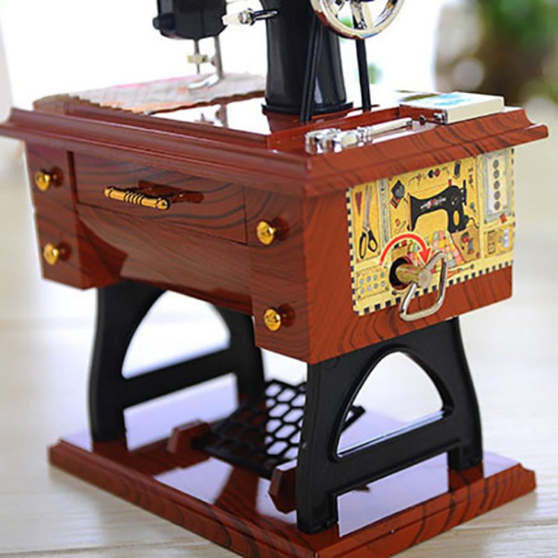 Dla Elise Music Box Klasyczna Maszyna Do Szycia Kreatywna Dekoracja Wnętrz (rękodzieło) Prezent Urodzinowy