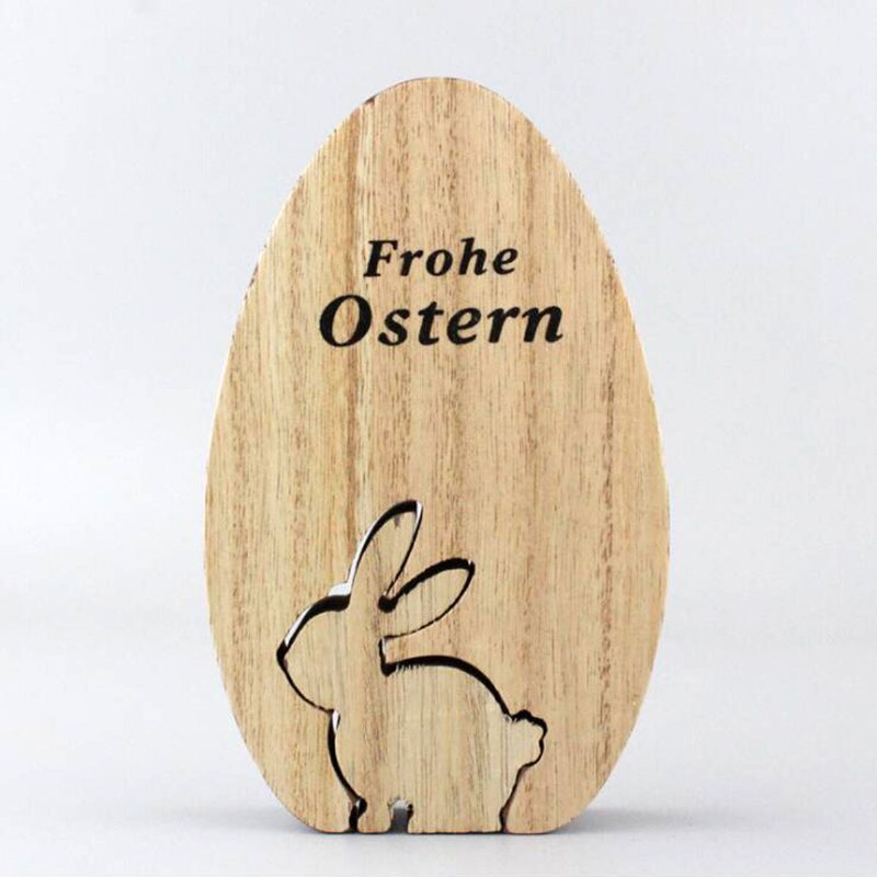 Drewniane Króliczki Wielkanocne Dekoracje Festiwalowe Biurko Dekoracja Wnętrz (rękodzieło) Śliczny Ornament Królika