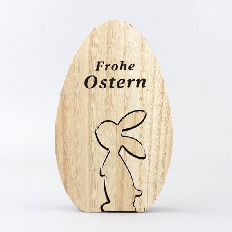 Drewniane Króliczki Wielkanocne Dekoracje Festiwalowe Biurko Dekoracja Wnętrz (rękodzieło) Śliczny Ornament Królika