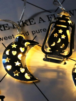 Eid Ramadan Mubarak Led Fairy String Lights Muzułmański Islamski Party Decor Prezent