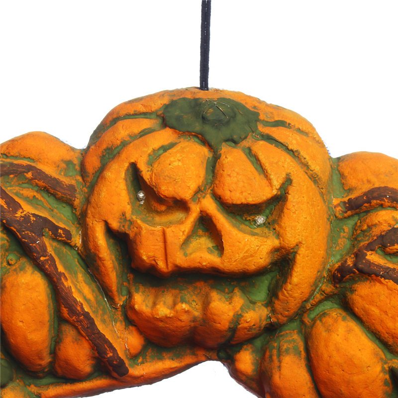 Halloween Upiorny Wieniec Wieszak Na Drzwi Wiszący Rekwizyt Home Decor Led Latarnia Dynia