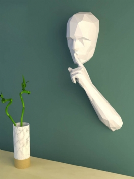 Handmade Diy Cicha Osoba Model Papierowy 3d Home Decor Salon Dekoracje Biurowe Papier Do Majsterkowania Do Rękodzieła Puzzle Edukacyjne Zabawki Dla Dzieci Prezent