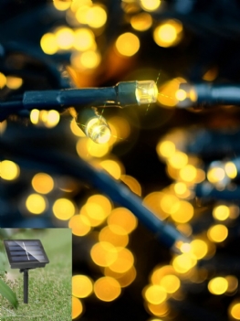 Kcasa Ssl-13 Led 7m 50led Panel Słoneczny Łańcuch Świetlny Świąteczny Ogród Świąteczne Dekoracje Ślubne
