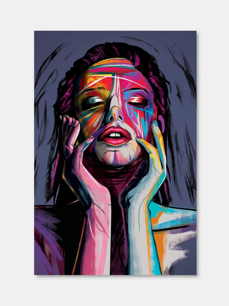 Kolorowe Abstrakcyjne Piękno Wzór Płótnie Malarstwo Unframed Wall Art Canvas Salon Wystrój Domu