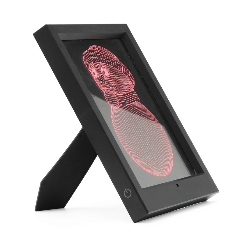 Led 3d Xmas Kolorowa Ramka Na Zdjęcia Lampki Nocne Stół Lampa Biurkowa Dekoracje Świąteczne