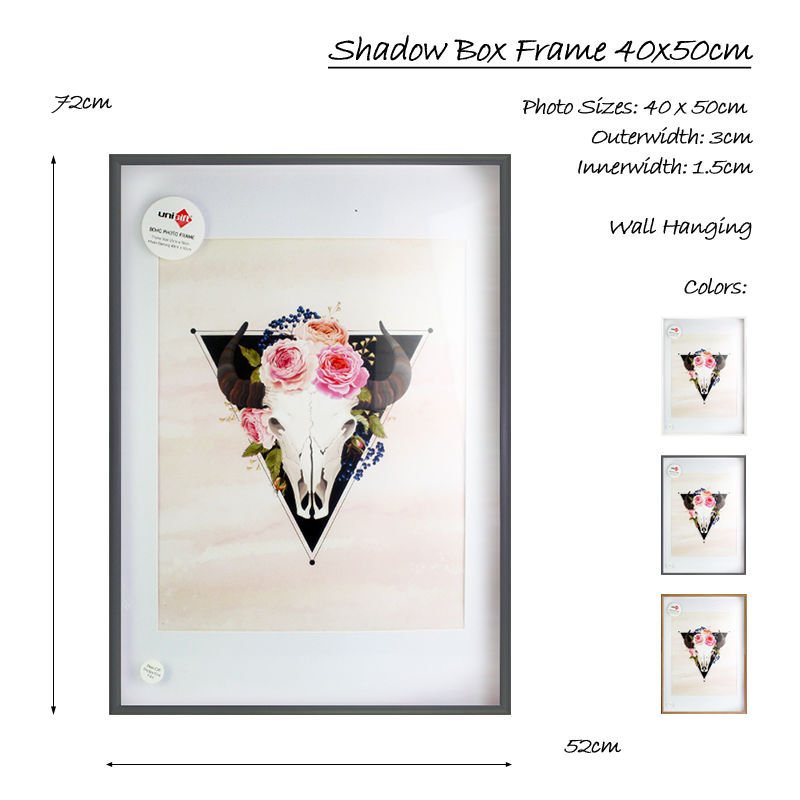 Otwarcie Boho Range Shadow Box Frame 3 Kolory Multi Size Wall Art Stylowy Wystrój