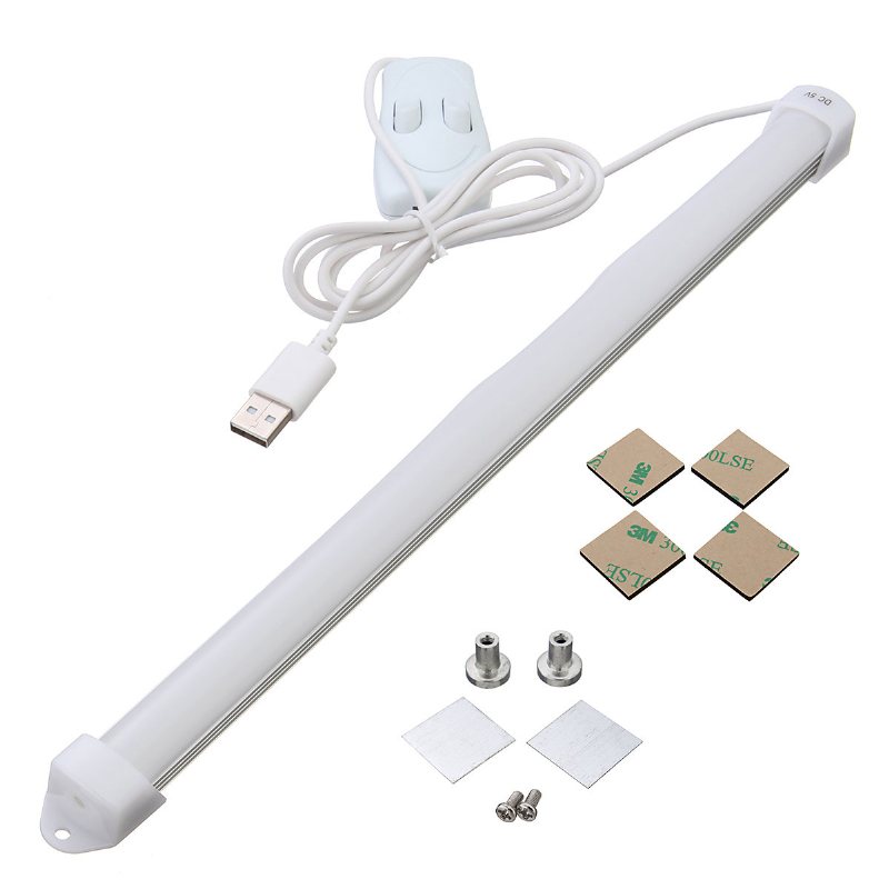 Usb 35cm Długa Ciepła Biała Listwa Świetlna Czysta Lampa Dekoracyjna Na Biurko