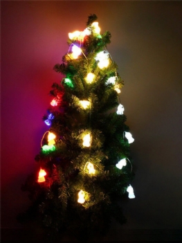 Zasilane Bateryjnie 10 Diod Led W Kształcie Jednorożca Lampiony Wewnętrzne Nowość Fairy String Light Na Boże Narodzenie