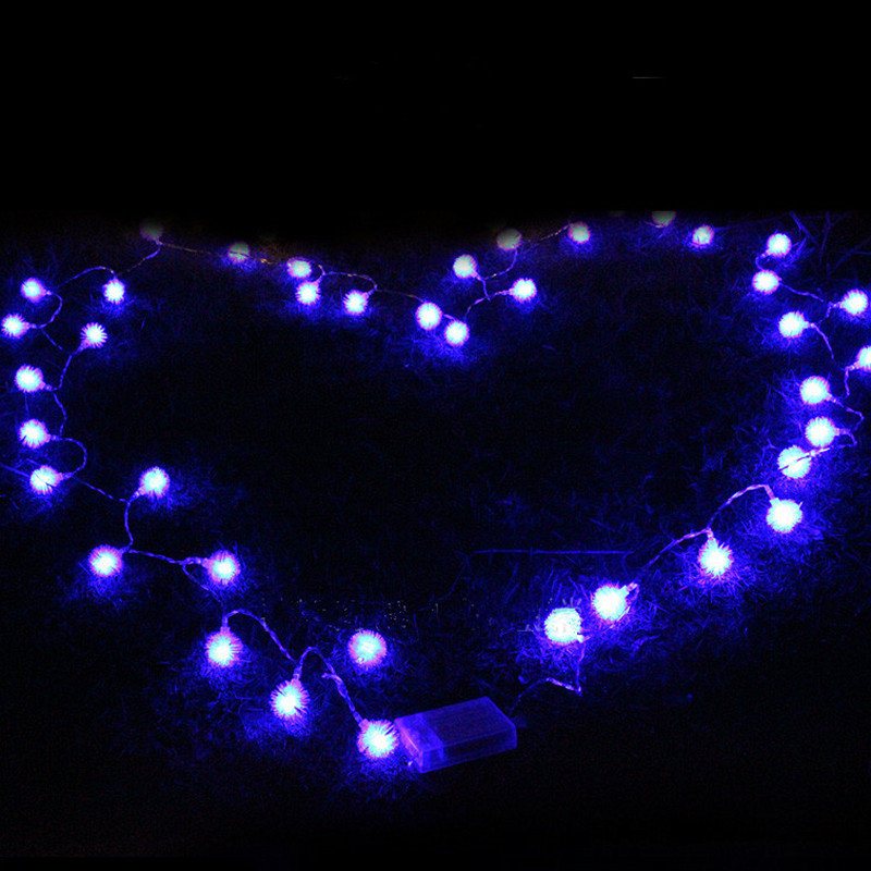 Zasilany Bateryjnie 4m 40led Snowflake Bling Fairy String Lights Boże Narodzenie Outdoor Party Home Decor
