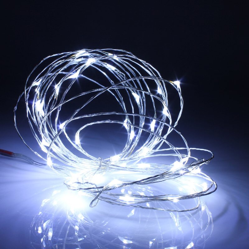 Zasilany Bateryjnie 5m 50leds Wodoodporny Fairy String Light Christmas Remote Control Home Decor