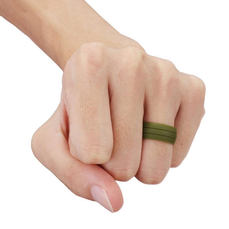 8.5 mm Modne Kolorowe Silikonowe Pierścienie Środowiskowe Casual Unisex Hurtowy Prezent Dla Mężczyzn Dla Kobiet