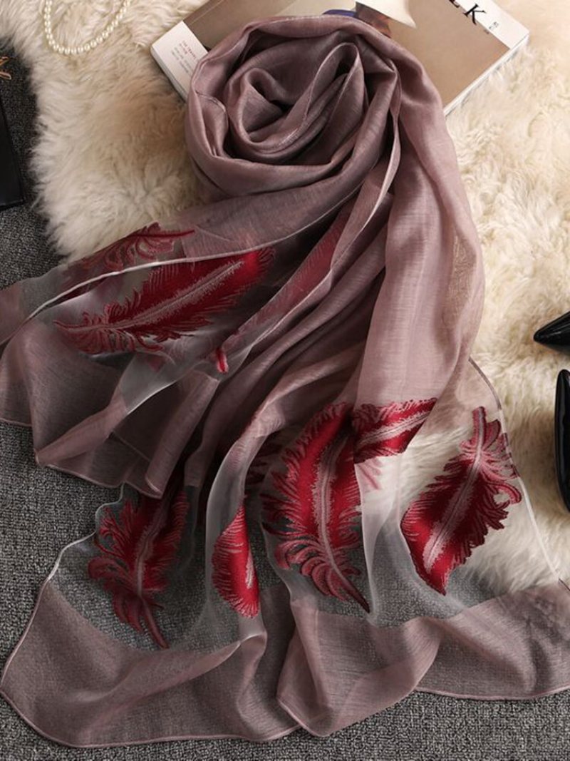 Kobiety Vogue Voile Oddychający Letni Cienki Szal Plażowy 180*70cm Oversize