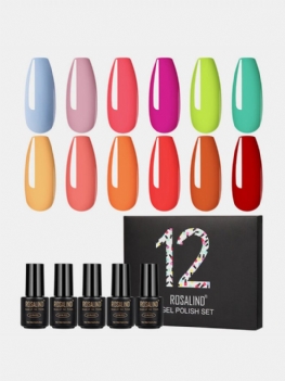 12 Sztuk Żel Polski Zestaw Do Manicure Uv Kolory Żel Paznokci Semi Permanent Nail Art Żel Lakier