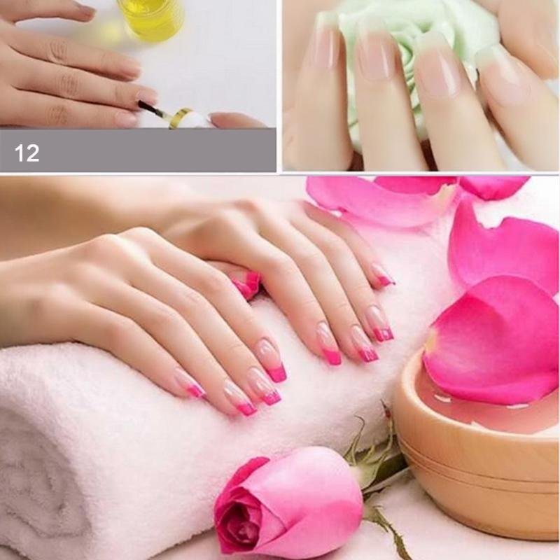 12 Sztuk Zestaw Narzędzi Do Paznokci Pilnik Do Polerowanie Żel Do Pędzel Do Kurzu Do Manicure Do Zdobienia