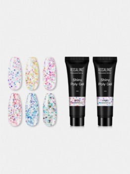 Błyszczący Poly Glitter Extension Żel Do Paznokci Art Design Półtrwały Budujący Żel Uv Wszystko Do Manicure Gellak Żel Do