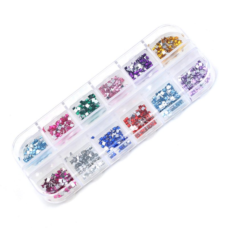 Metalowy Diamentowy Zestaw Do Dekoracji Paznokci Shimmer Akrylowe Cyrkonie Do Diy Dekoracje Do Zdobienia