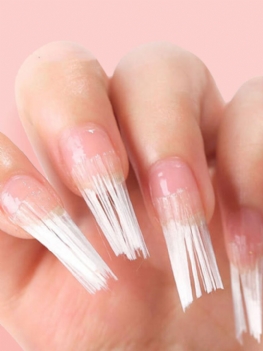 Przedłużanie Paznokci Włókno Taca Bez Papieru Szybkie Narzędzia Do Manicure Z Włókna Szklanego