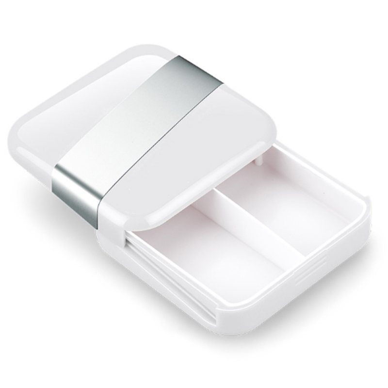 Minimalistyczny Przenośny Kreatywny Push-pull Split Szczeliny Food-grade Abs Mały Futerał Na Pigułki Biżuteria Guma Do Żucia Schowek
