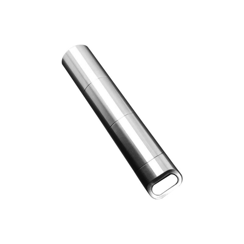 Wodoodporny Brelok Do Kluczy Pill Fob Do Ze Stali Nierdzewnej Uchwyt Na Z 3 Przegródkami Na Kemping Na Świeżym Powietrzu