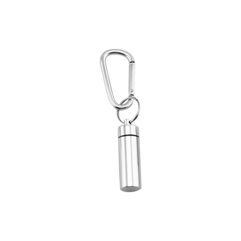 Wodoodporny Mini Pill Fob Brelok Ze Stopu Aluminium Uchwyt Na Pigułki Do Podróży Camping