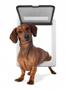 Pet Cat Door Free Access Hole Pet Dog Large Medium Small Brown White Pet Supplies