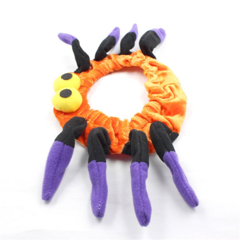 Pet Spider Collar Dog Cat Puppy Kitty Cap Halloween Supplies Pet Costume