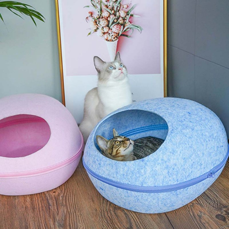 Półzamknięty Śpiwór Cat Nest Piękny Dom Dla Zwierząt Ze Zdejmowaną I Zmywalną Poszewką Na Poduszkę
